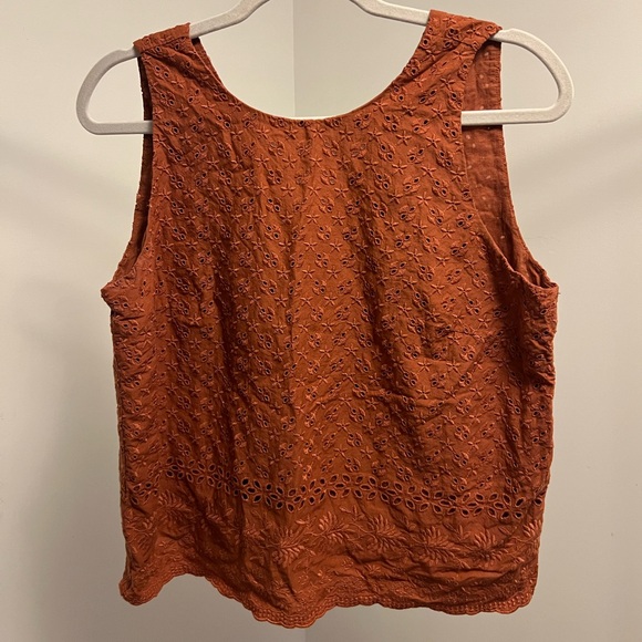LOFT Orange Blouse / M - Picture 2 of 5